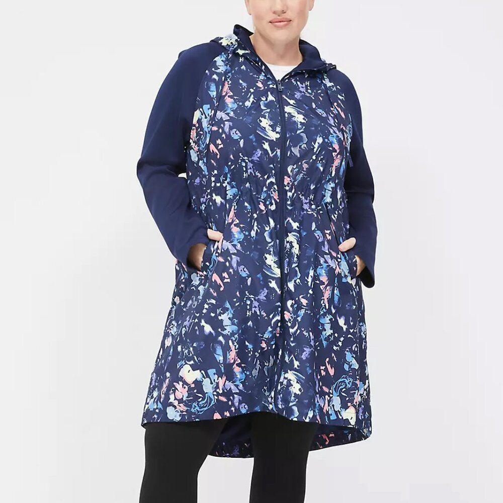 Lane Bryant LIVI Full-Zip Hooded Anorak Jacket Size 26/28